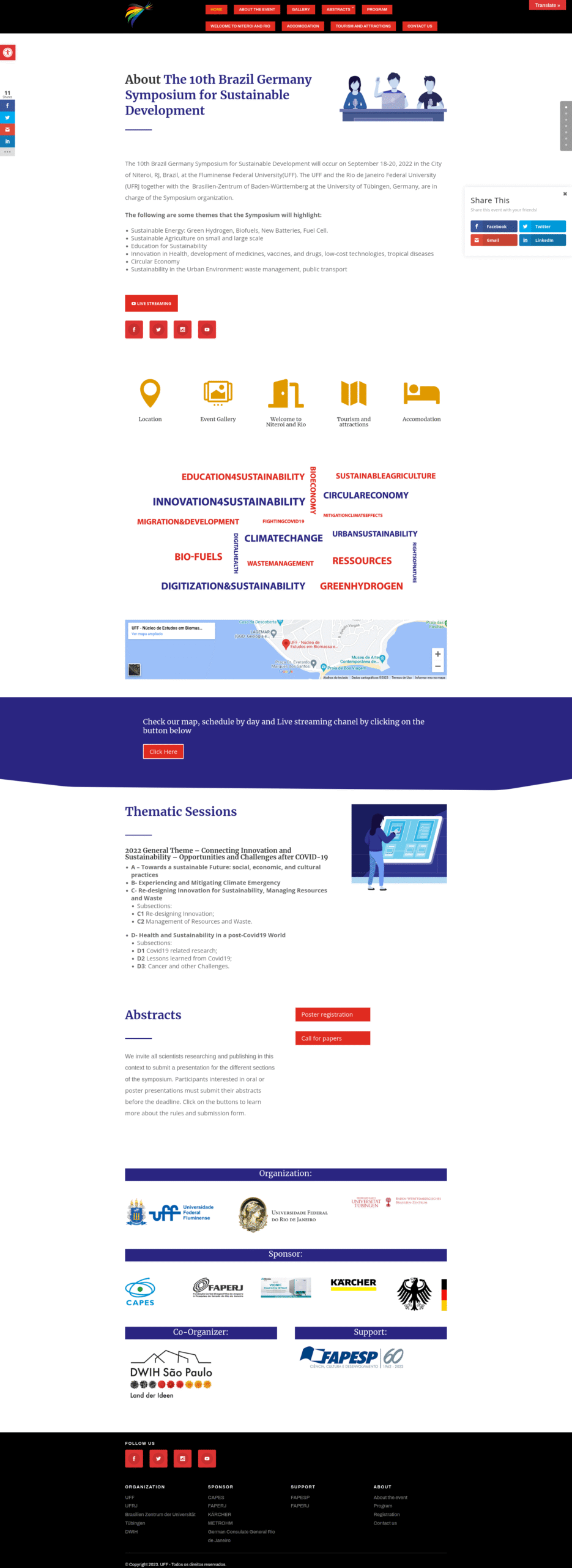 The 10th Brazil Germany Symposium for Sustainable Development Site concrebomba